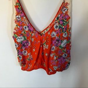 Free people floral blouse